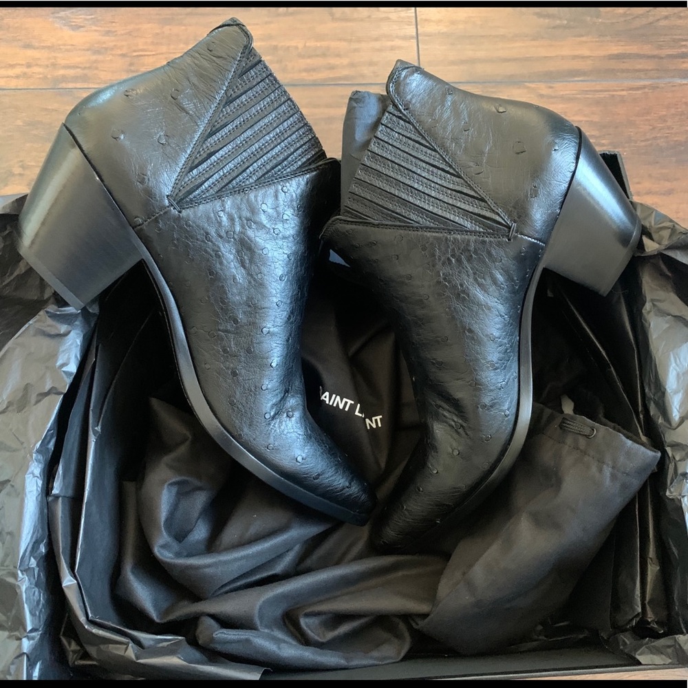 Saint Laurent chalsea STRUZZO OPACO (OSTRICH)43/10